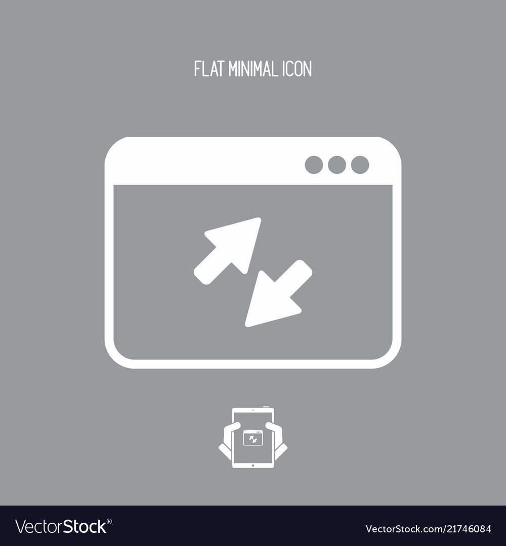 Transfer application window - flat minimal icon