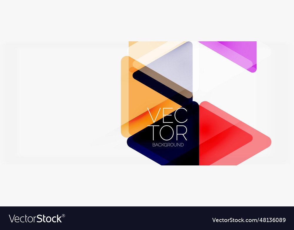 Abstract background color transparent triangles Vector Image Abstract background color transparent triangles