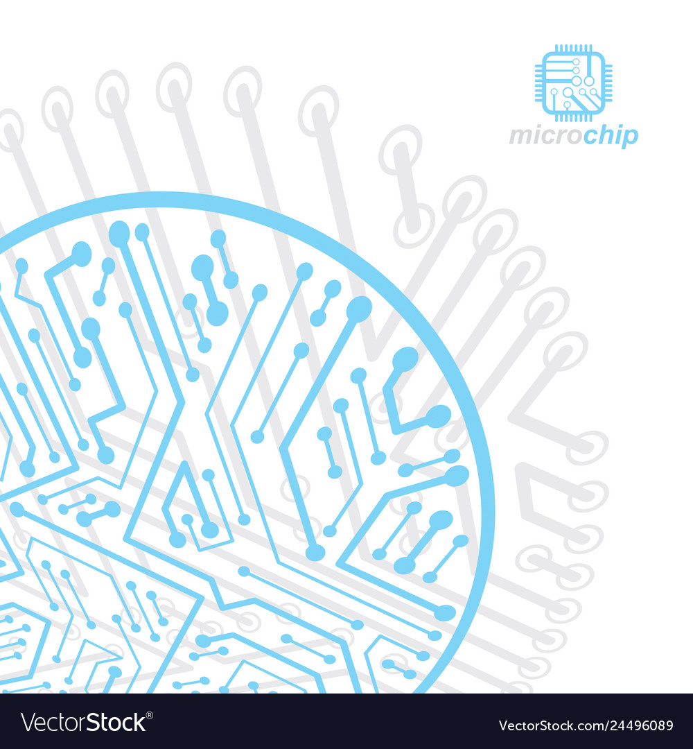 Abstract computer circuit board technology