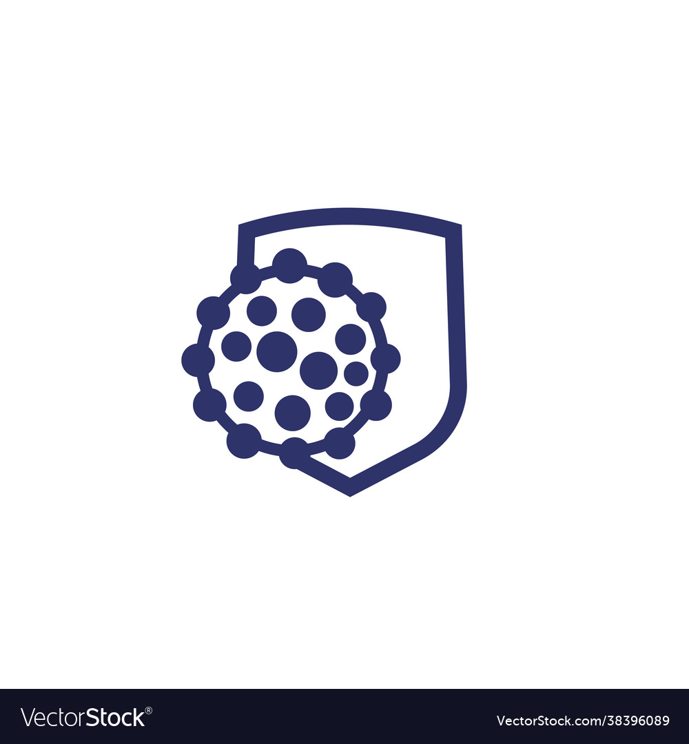 Antibacterial protection immune system icon