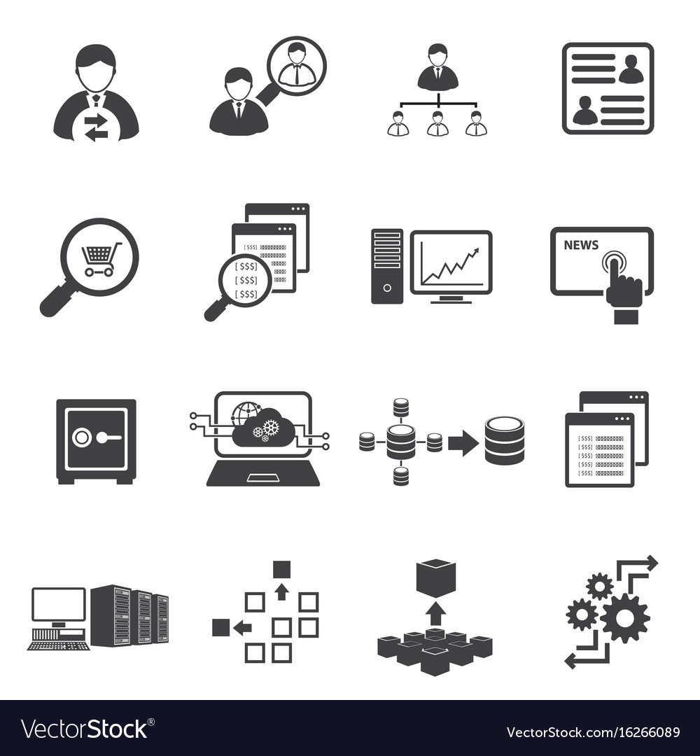 Big Data & Business Icons