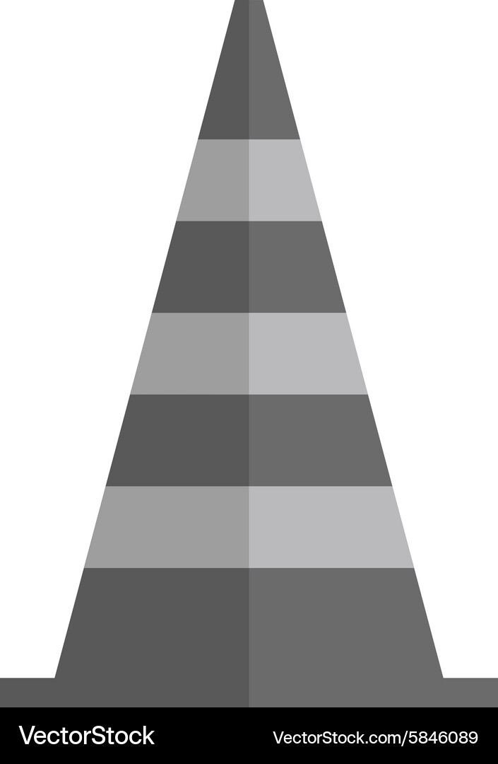 Construction cone Royalty Free Vector Image - VectorStock
