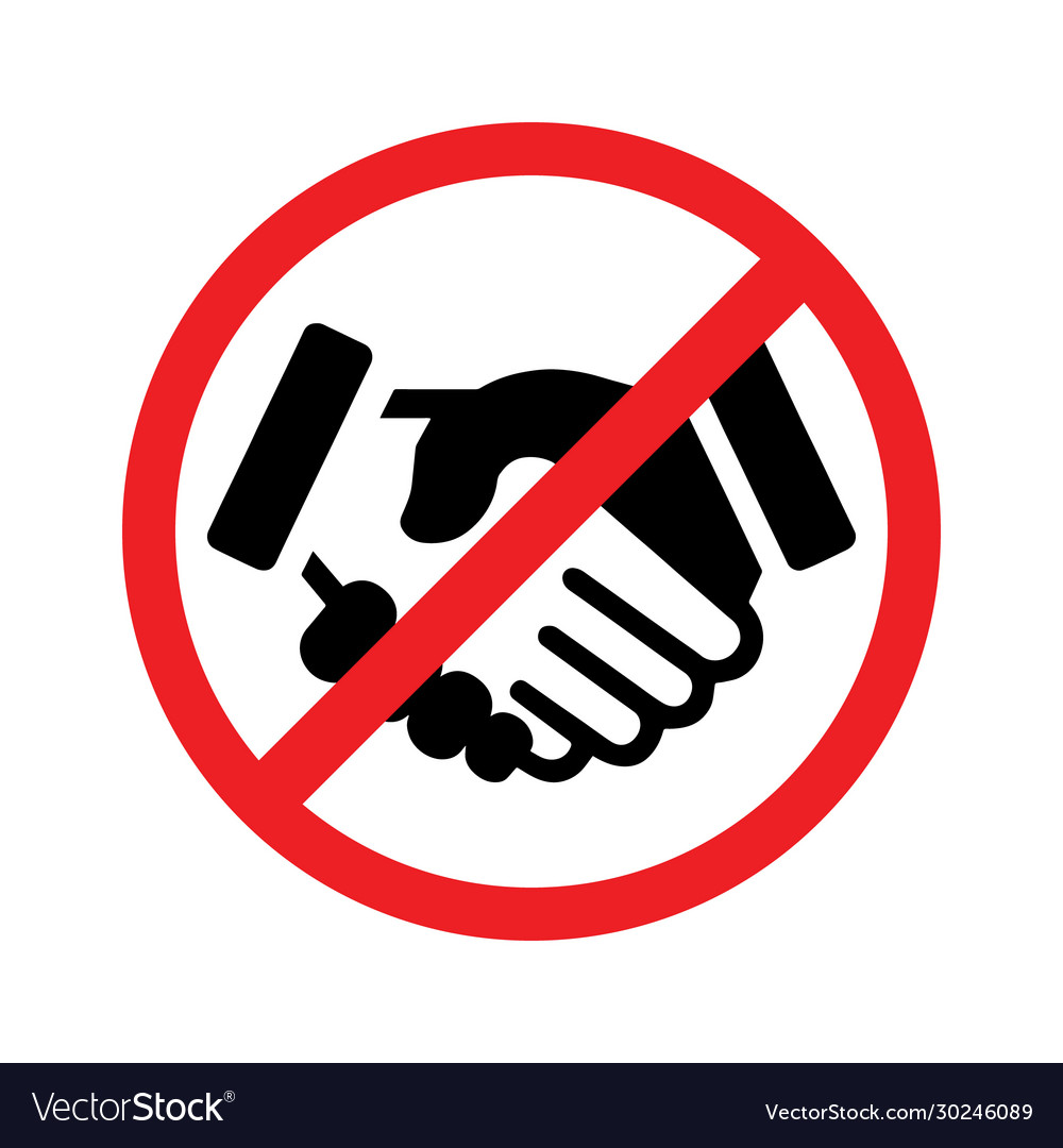 Download No handshake icon Royalty Free Vector Image - VectorStock