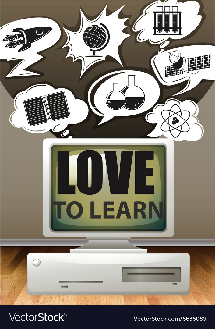 Old computer and science symbols