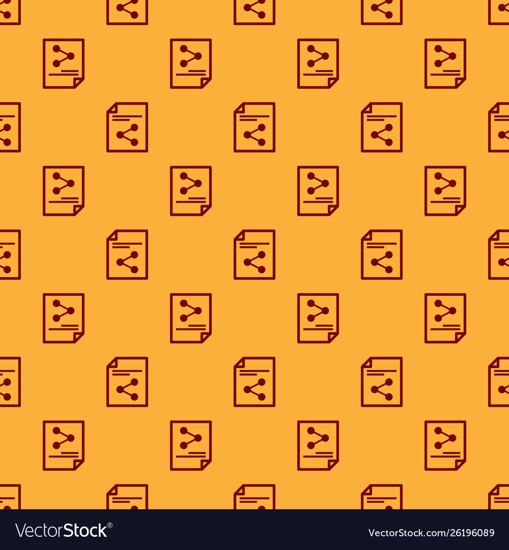 Red share file icon isolated seamless pattern vector image Red share file icon isolated seamless pattern