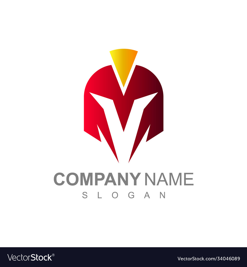 Spartan v logo Royalty Free Vector Image - VectorStock