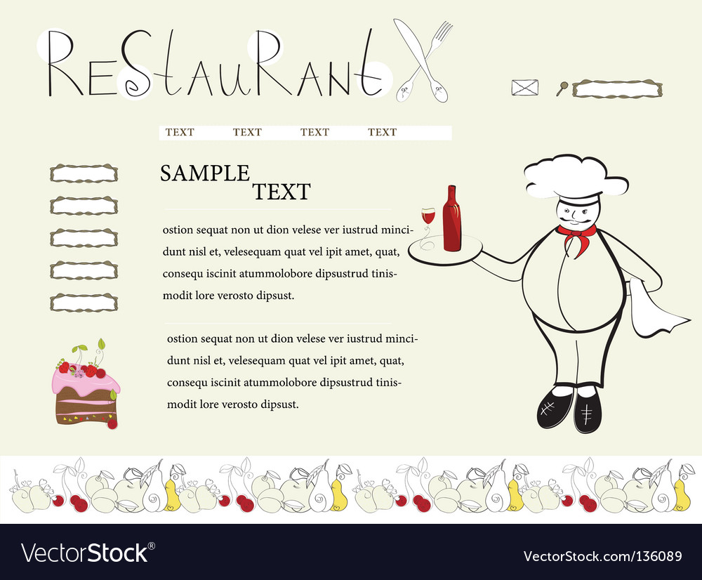 Website template with chef