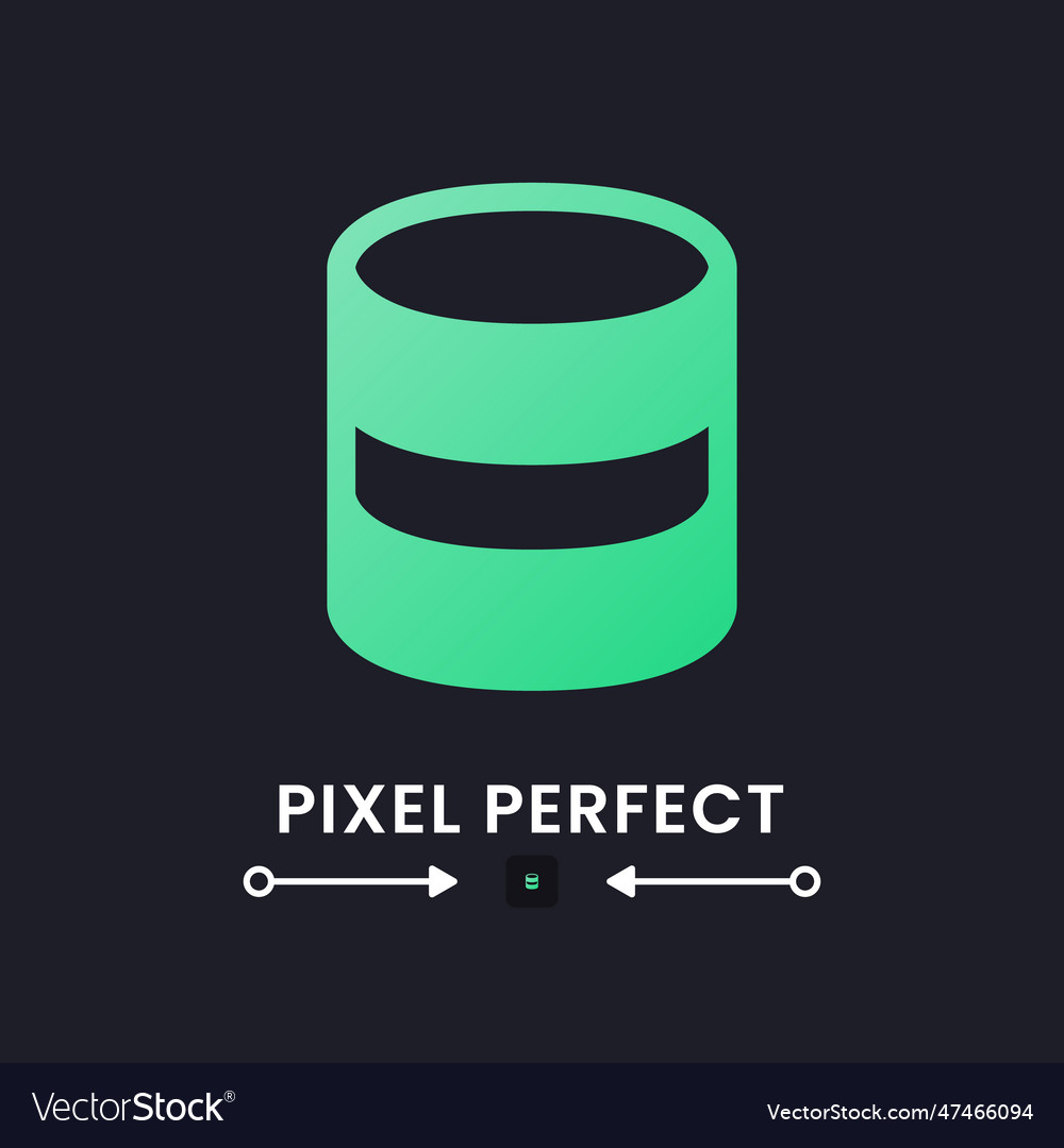 Database green solid gradient desktop icon