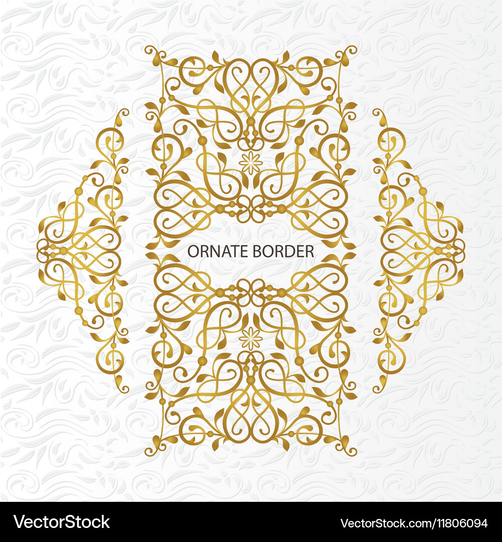 Decorative frame elegant element Royalty Free Vector Image