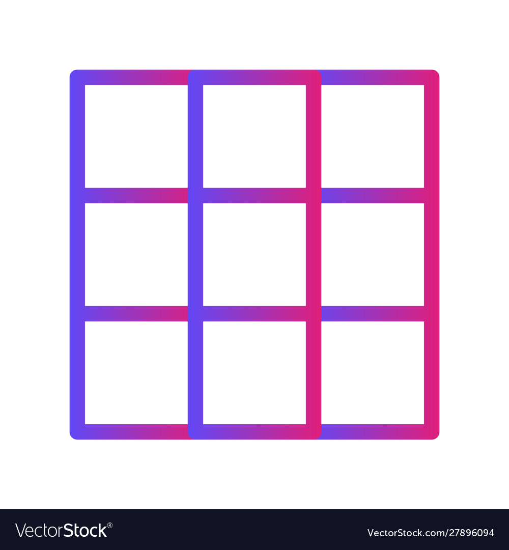Gradient list icon with white background