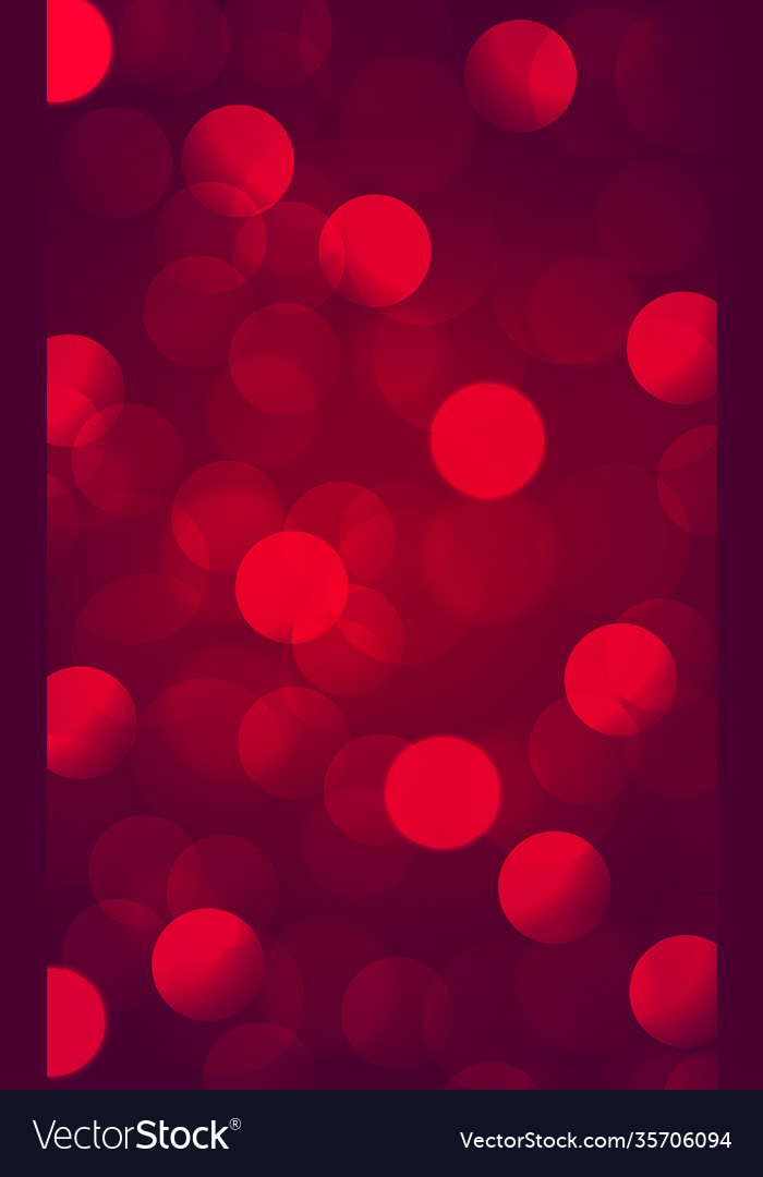 Multicolored blurry bokeh on a red background Vector Image Multicolored blurry bokeh on a red background