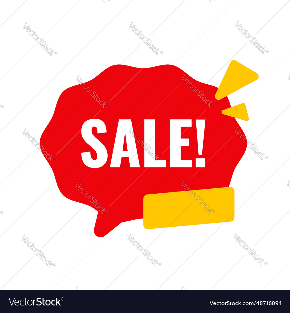 Sale design element for advertising vector image Sale design element for advertising