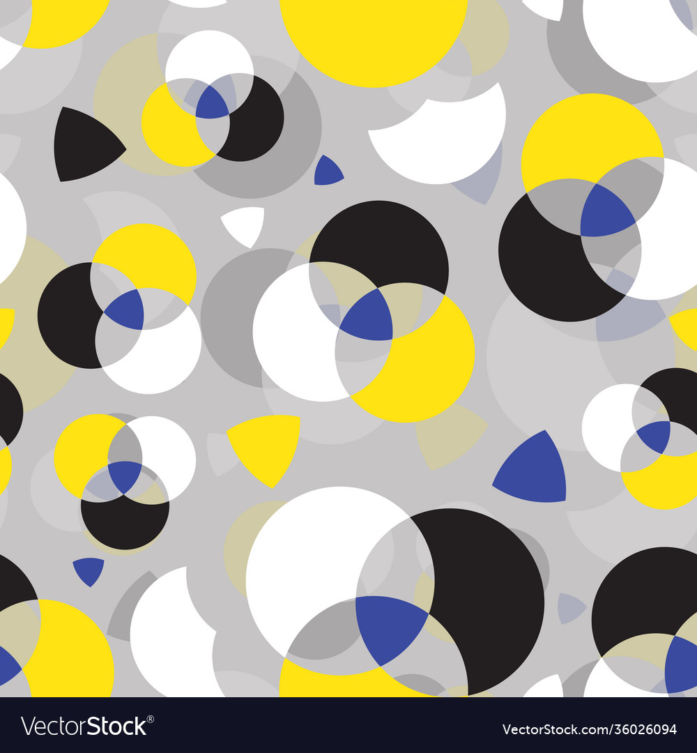 Seamless repeating pattern circles vector image Seamless repeating pattern circles