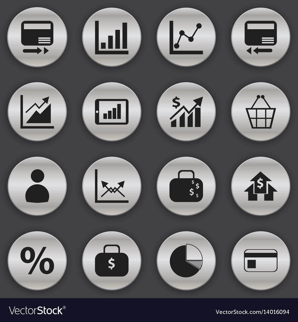 Set of 16 editable logical icons includes symbols