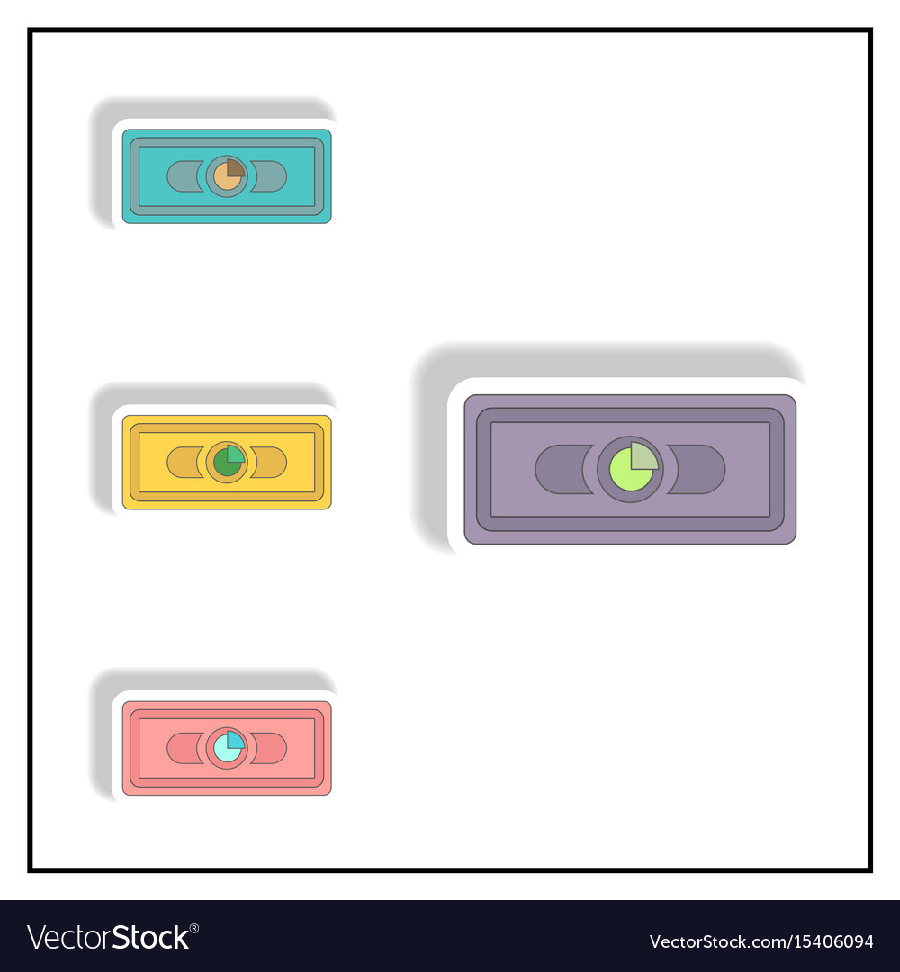 Statistic pie graph on banknote