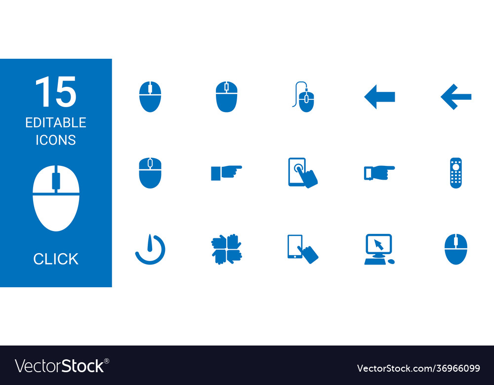 15 click icons