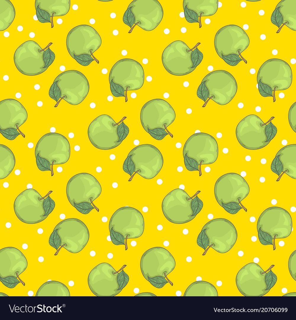 Aple seamless pattern