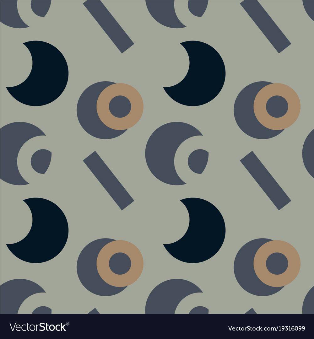 Basic vivid shapes seamless pattern