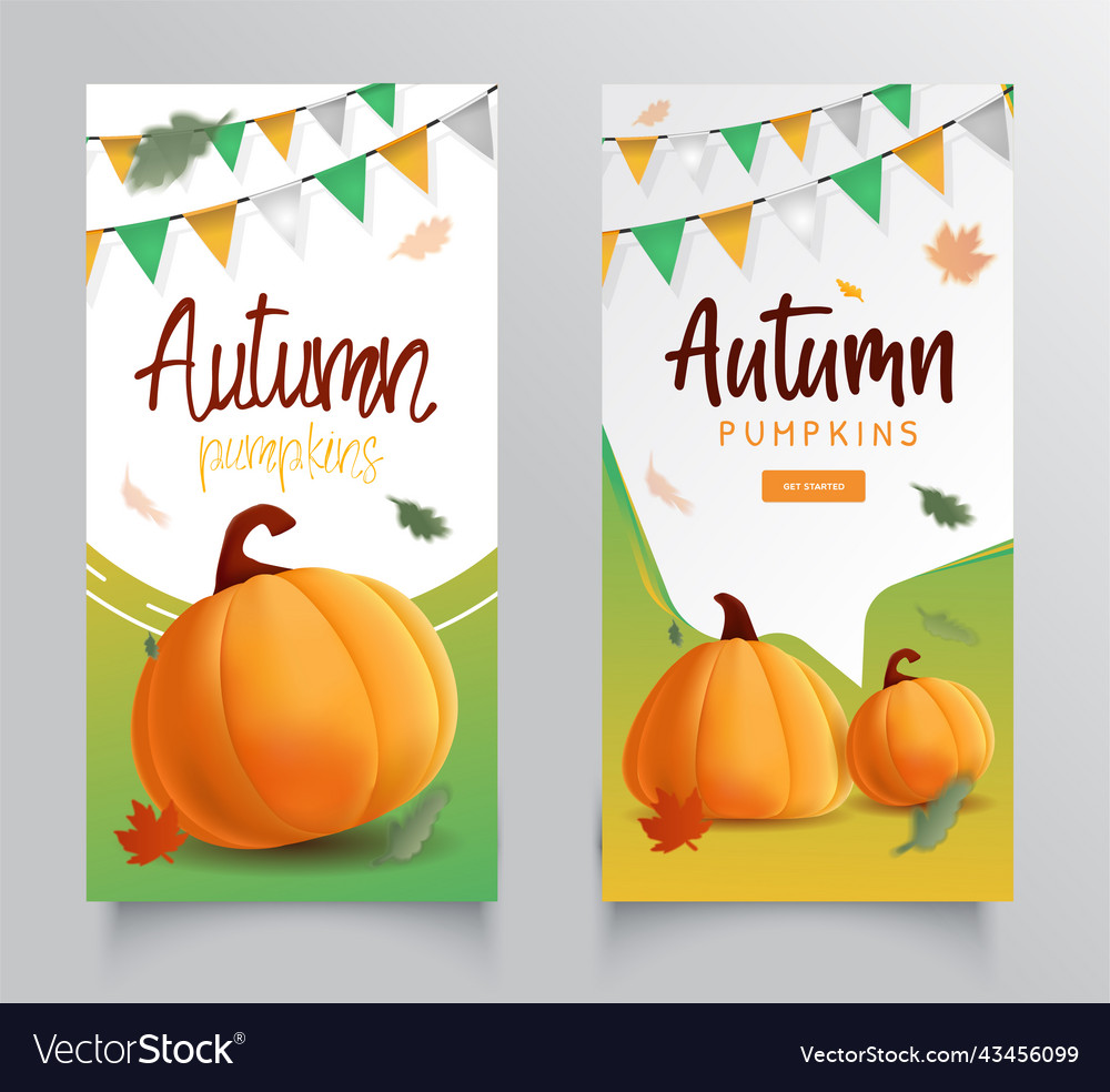 Collection banner autumn