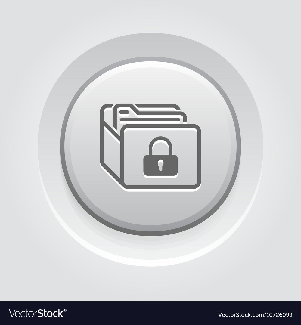 Database security icon grey button design