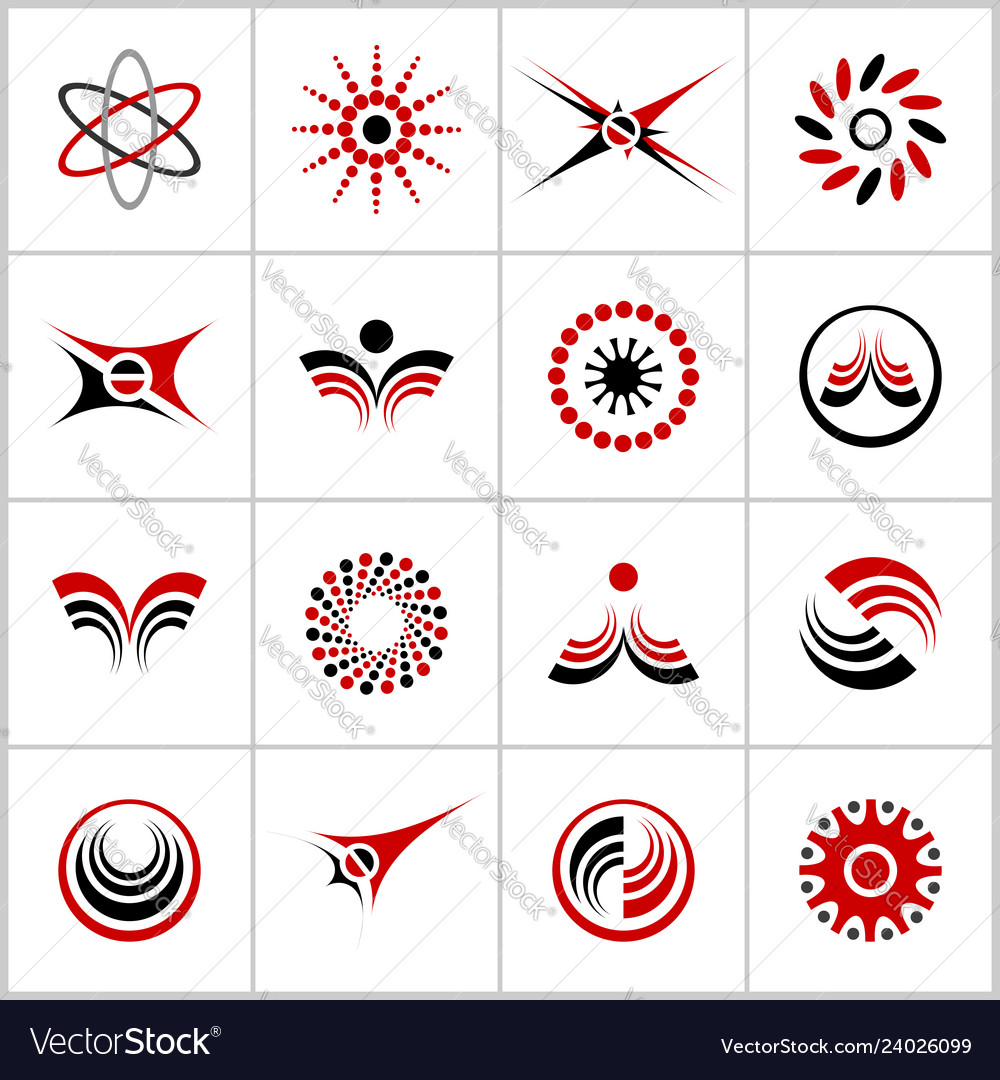 Design elements set vector image Design elements set