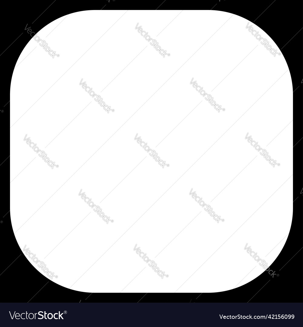 Flat banner button template shape with corner vector image Flat banner button template shape with corner