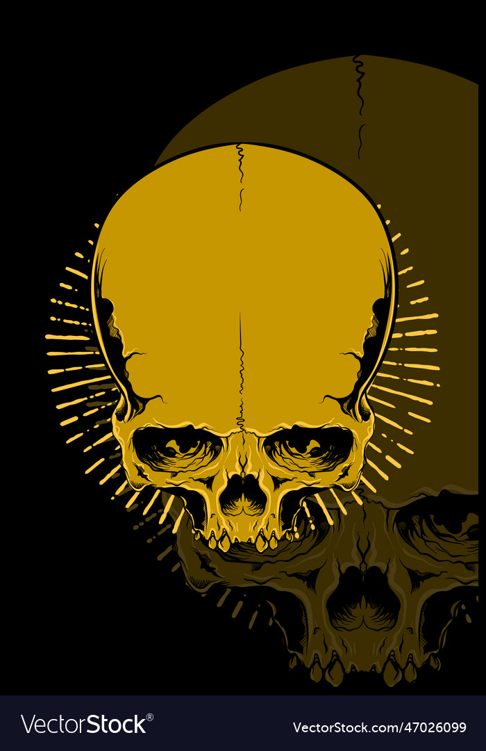 Head skull artwork