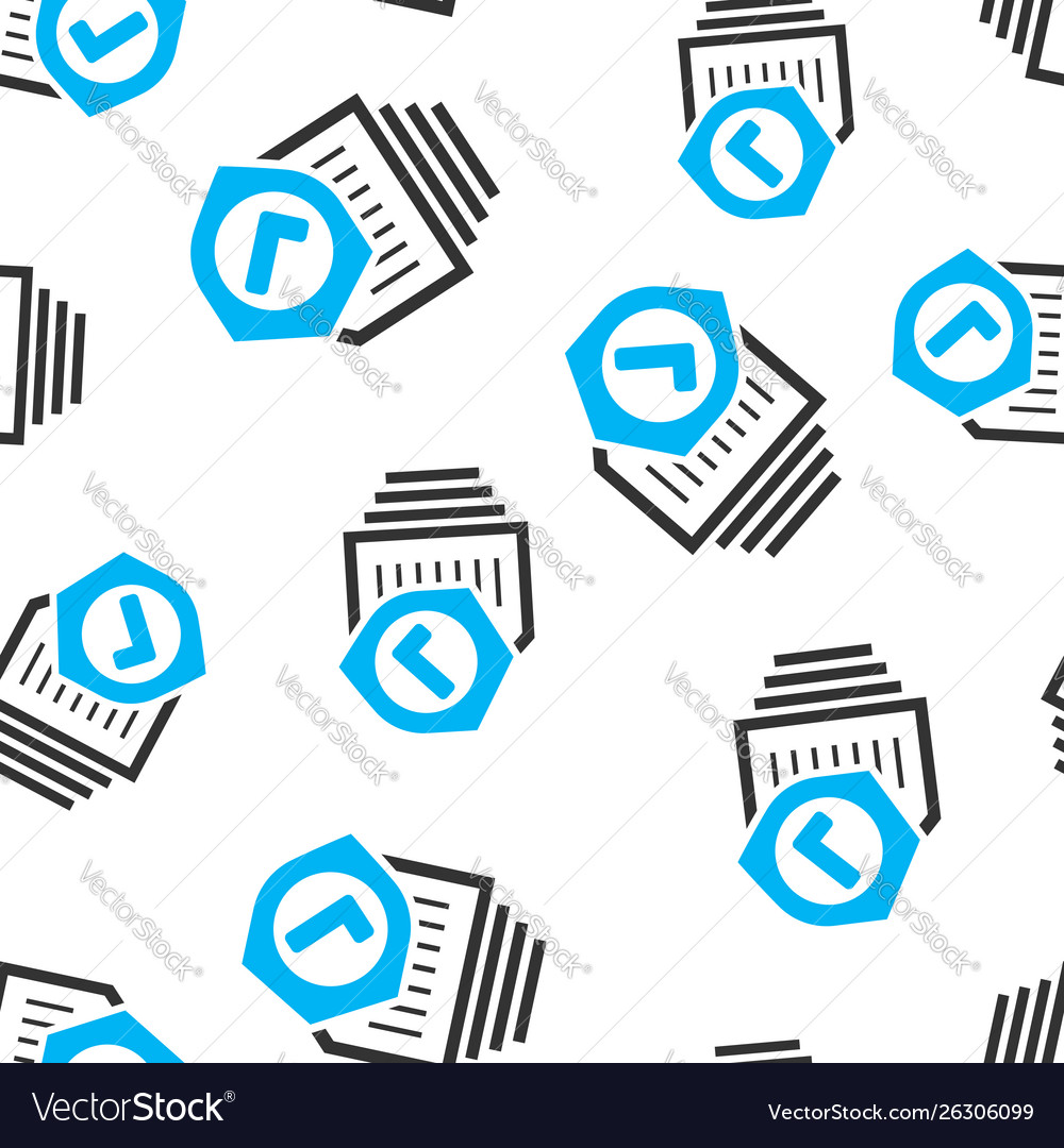 Insurance policy icon seamless pattern background Vector Image Insurance policy icon seamless pattern background