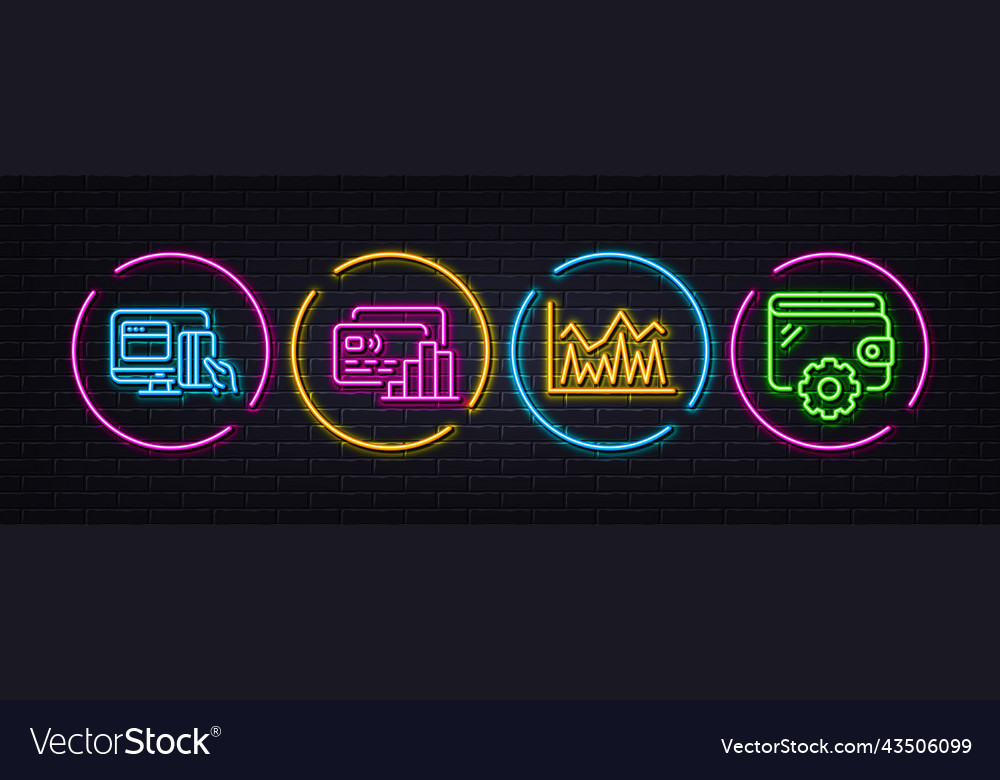 Investment card and online payment minimal line