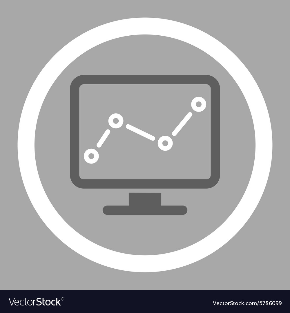 Monitoring icon Royalty Free Vector Image - VectorStock