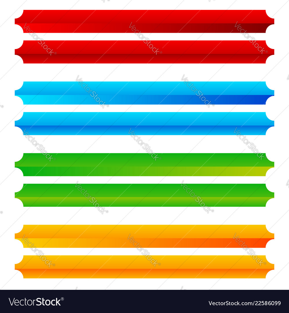 Rectangle horizontal bright colorful button Vector Image Rectangle horizontal bright colorful button