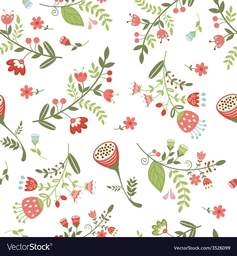 Romantic Floral Seamless Pattern