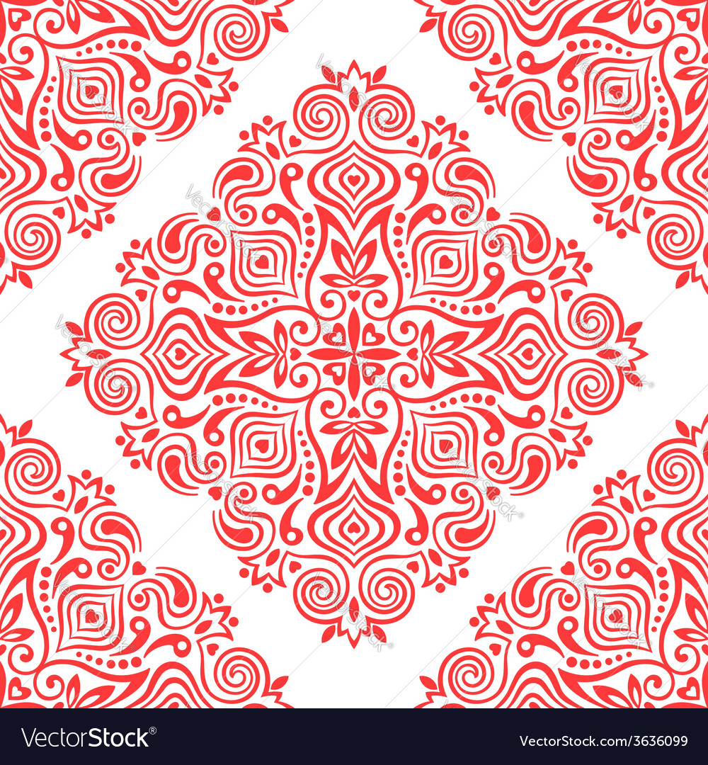 Seamless background with abstract ethnic pattern