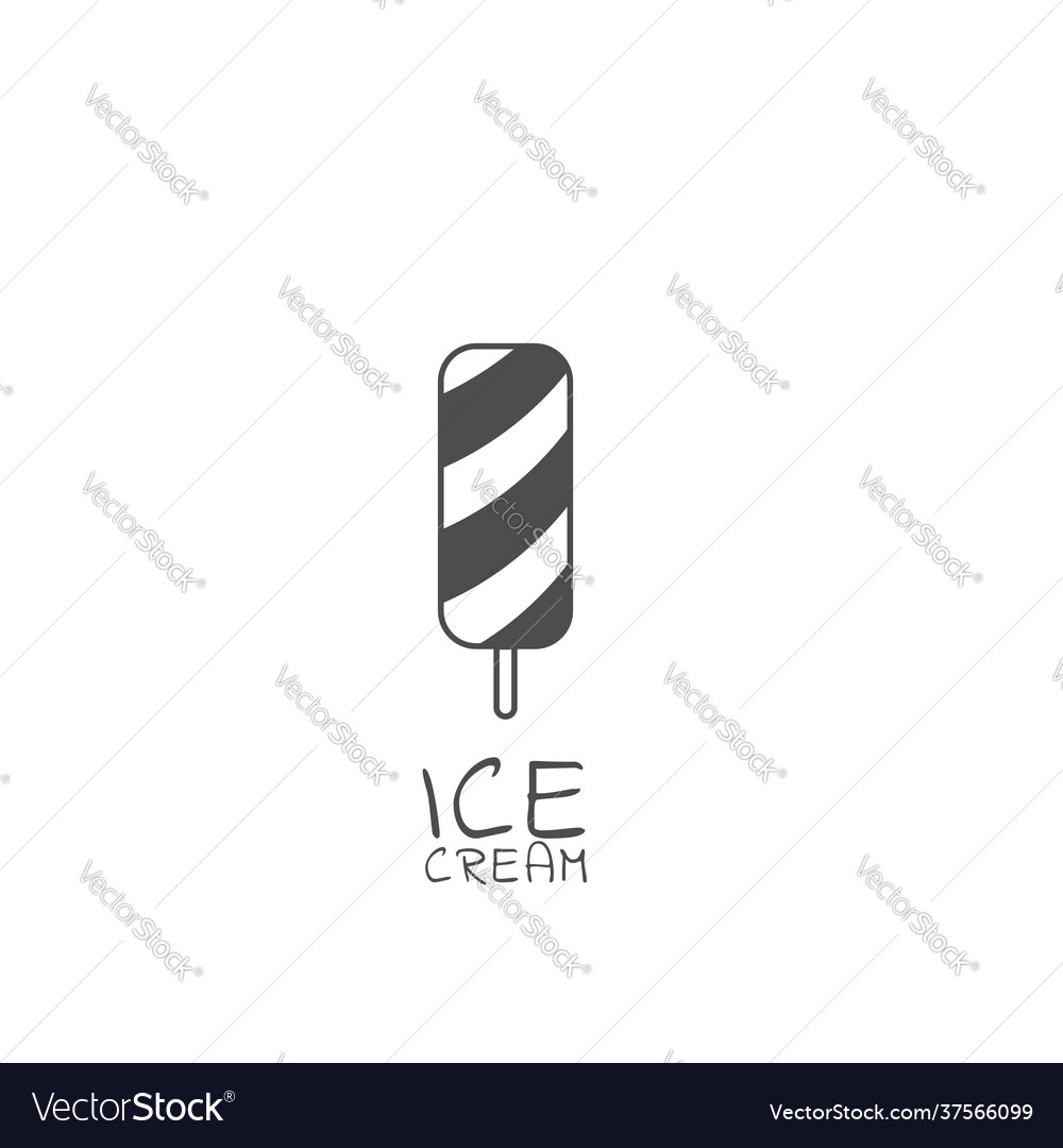 Simple ice cream icon