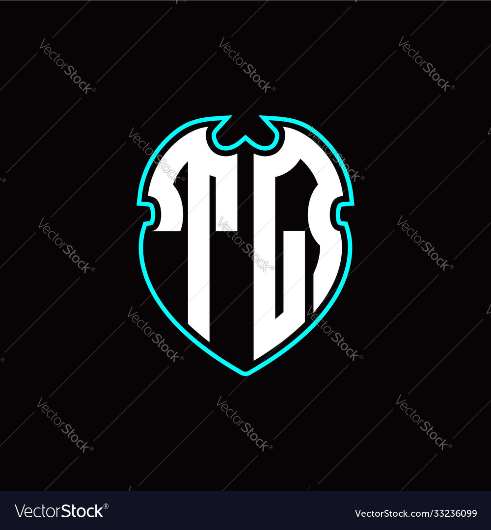 T q initial logo design with a shield shape vector image T q initial logo design with a shield shape