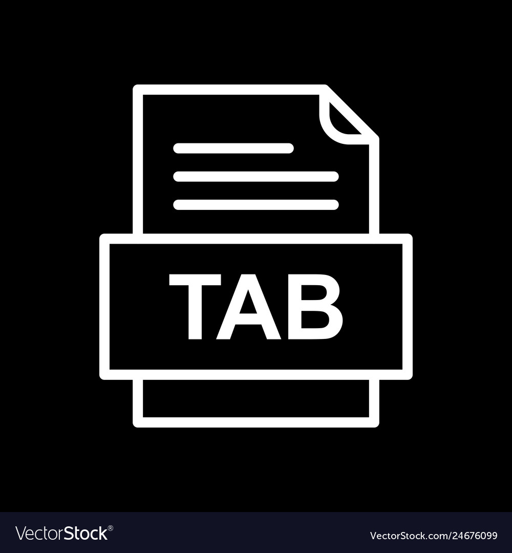 Tab file document icon