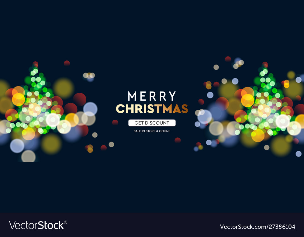 2020 new year christmas tree sparkle blur bokeh vector image 2020 new year christmas tree sparkle blur bokeh