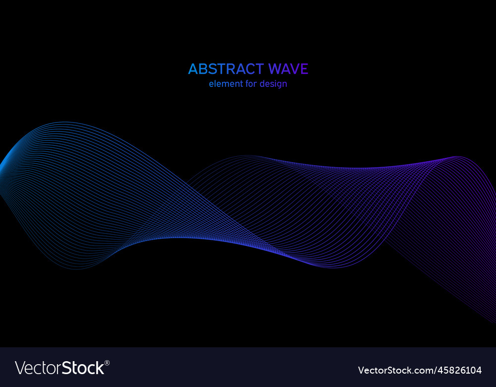 Abstract wave element for design digital vector image Abstract wave element for design digital