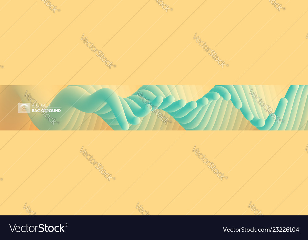 Abstract wavy background dynamic effect 3d vector image Abstract wavy background dynamic effect 3d