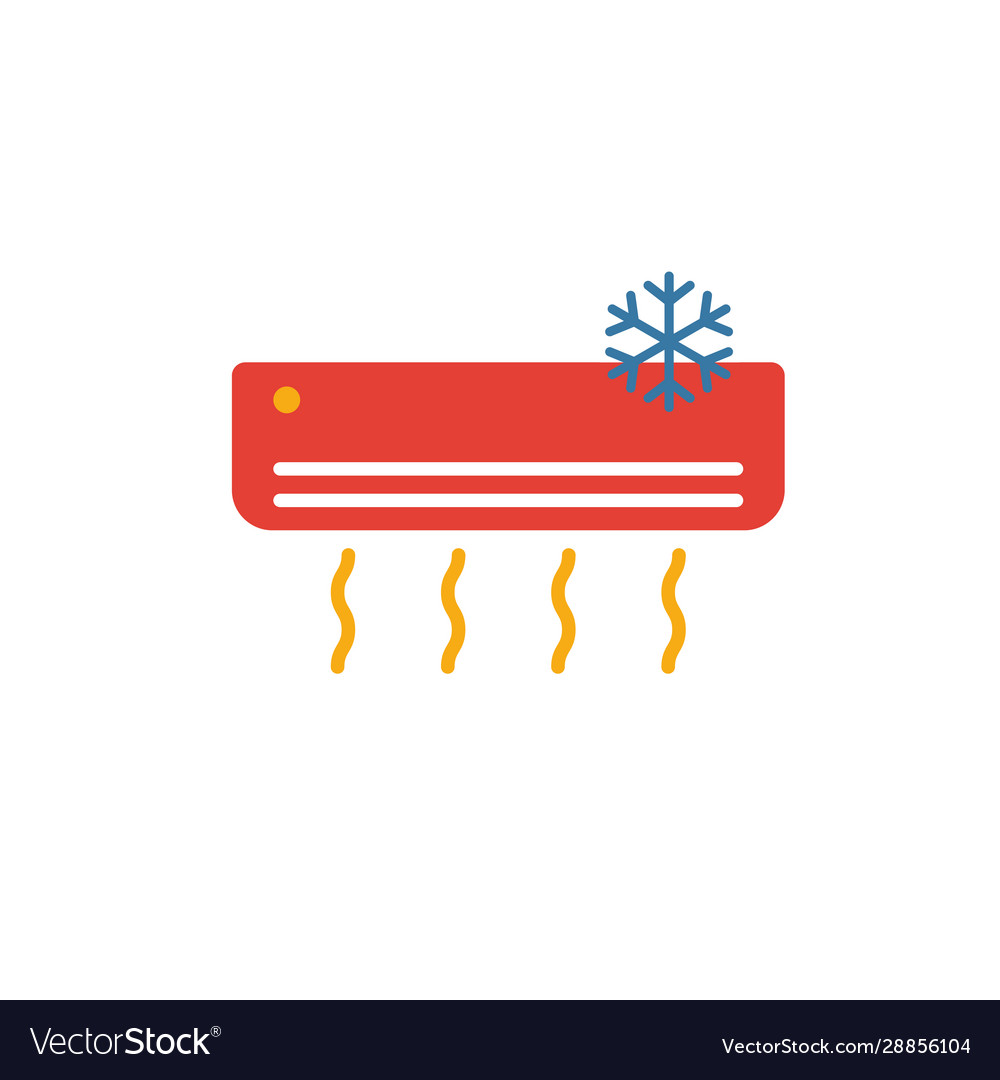 Air condition icon simple flat element from Vector Image Air condition icon simple flat element from