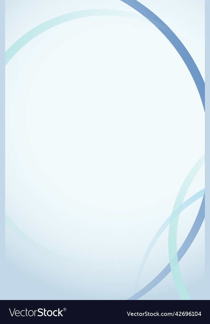 Blue curve frame template