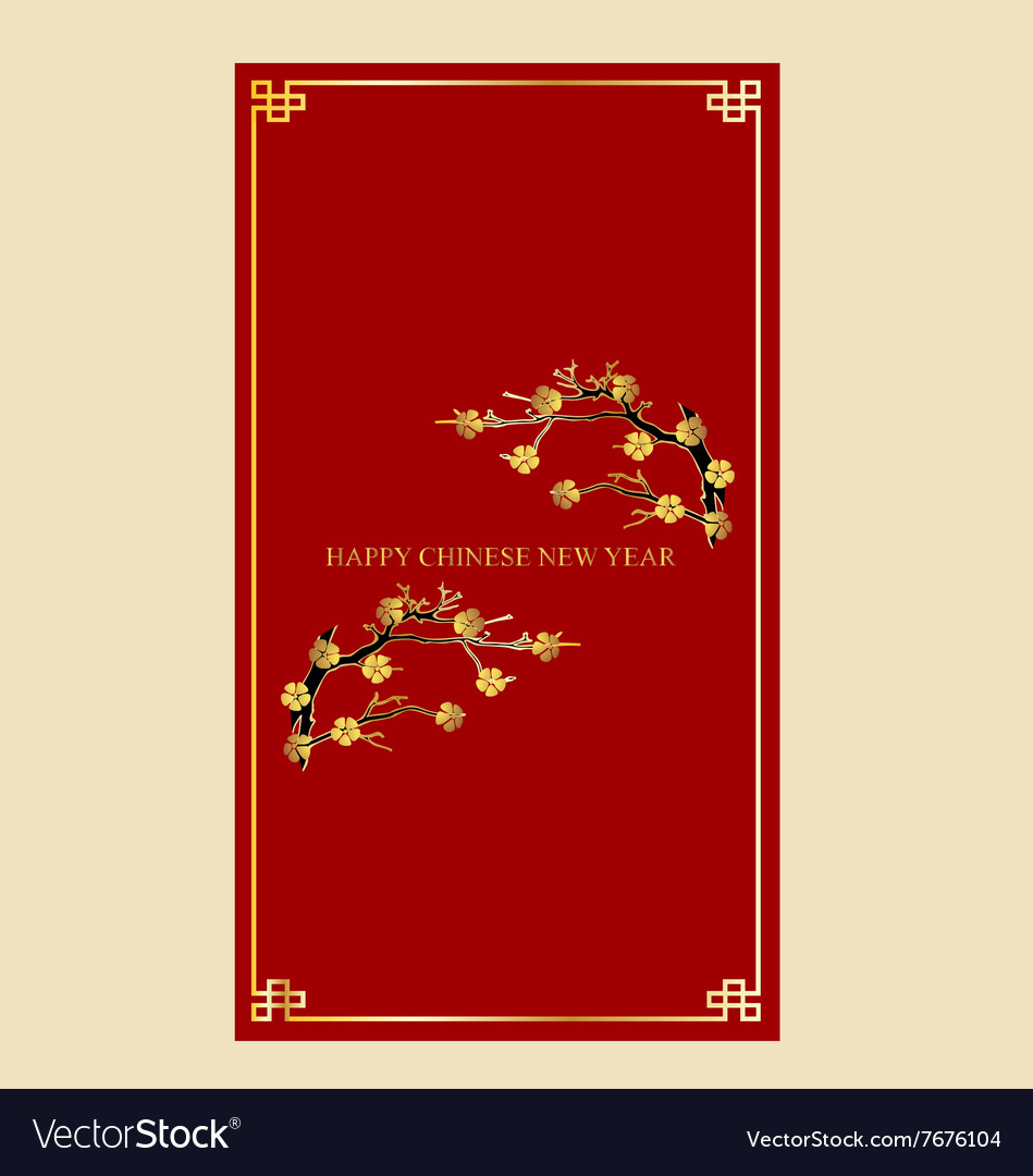Chinese new year money red packet ang pau design
