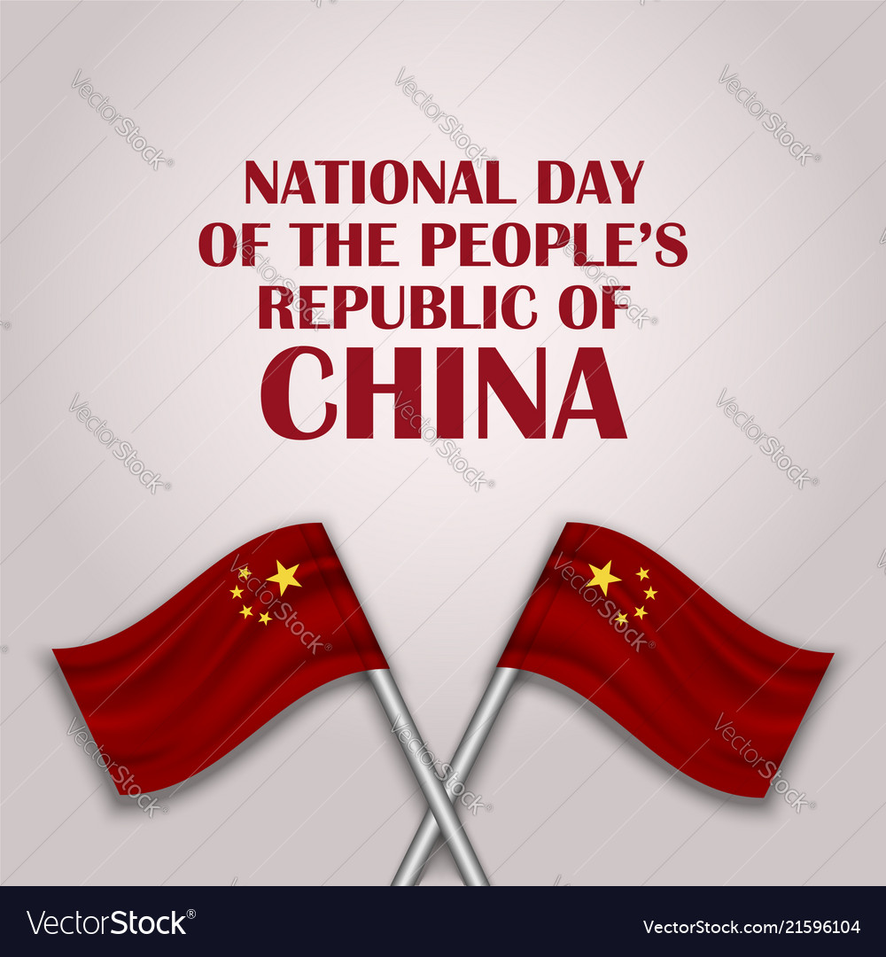 National republic china people day concept Vector Image