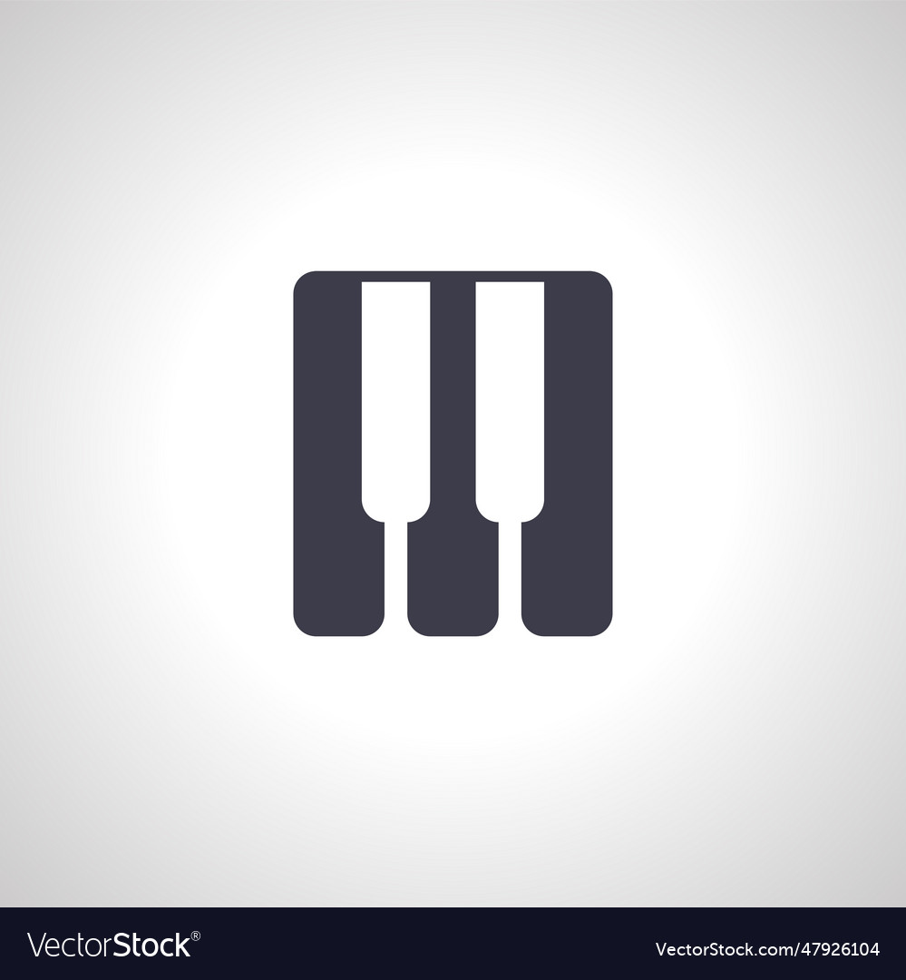 Piano keyboard icon keyboard icon Royalty Free Vector Image