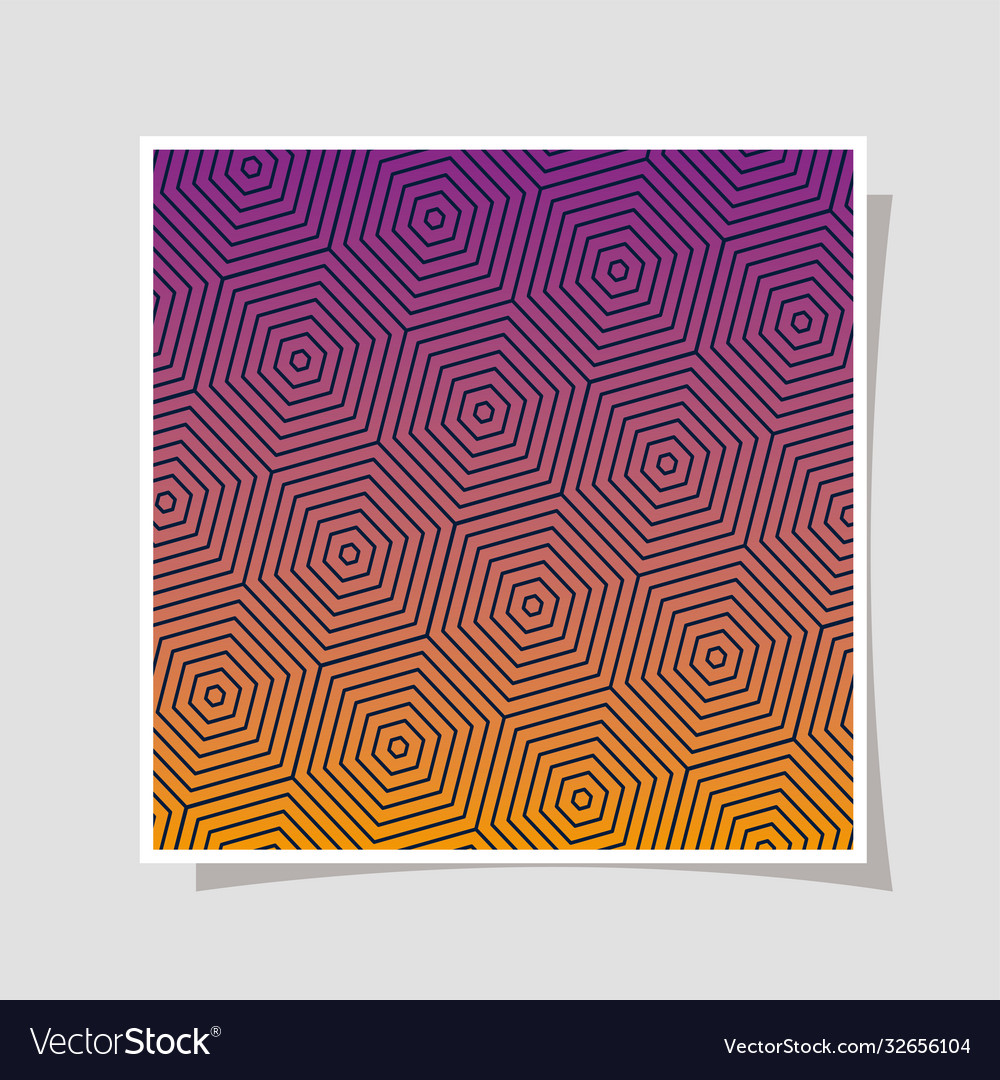 Puple orange gradient and pattern background frame