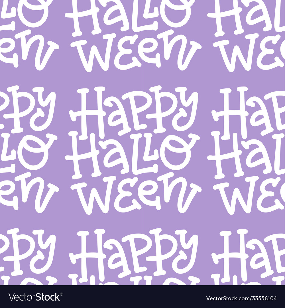 Seamless pattern with handwritten text - happy vector image Seamless pattern with handwritten text - happy