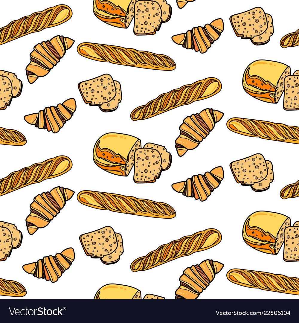 Seamlessly Bakery Pattern Royalty Free Vector Image