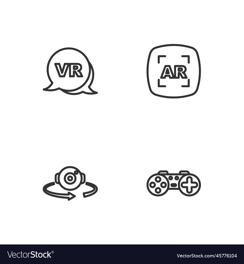Set line gamepad 360 degree view virtual reality