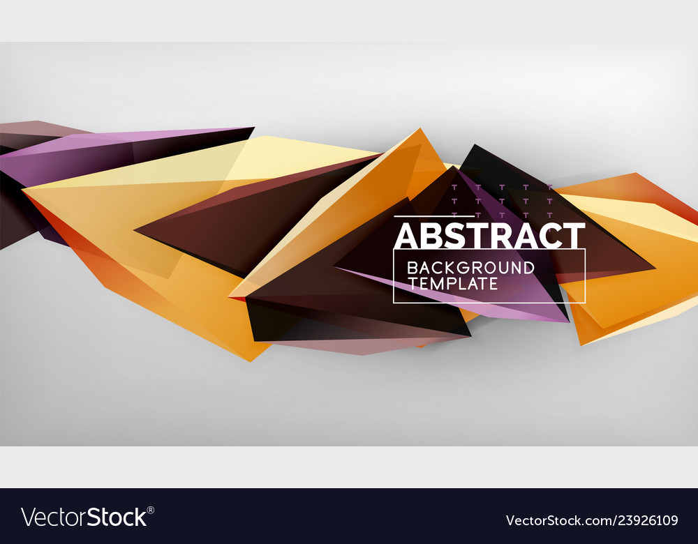 3d geometric triangular shapes abstract background Vector Image 3d geometric triangular shapes abstract background