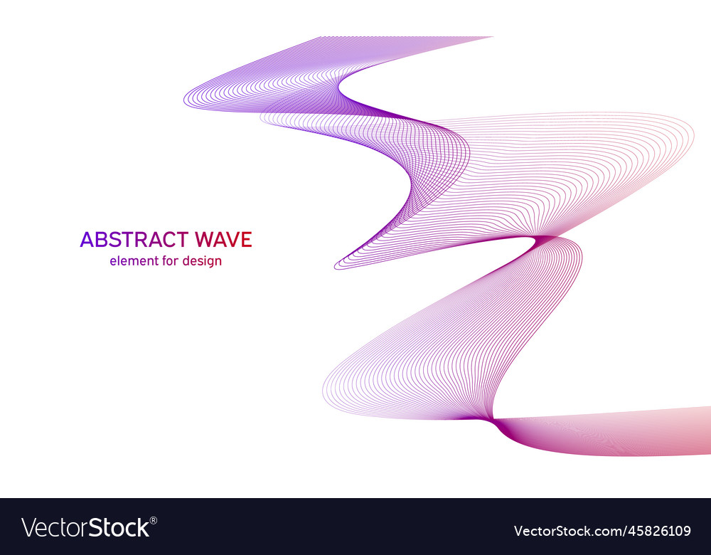 Abstract colorful wave element for design Vector Image Abstract colorful wave element for design